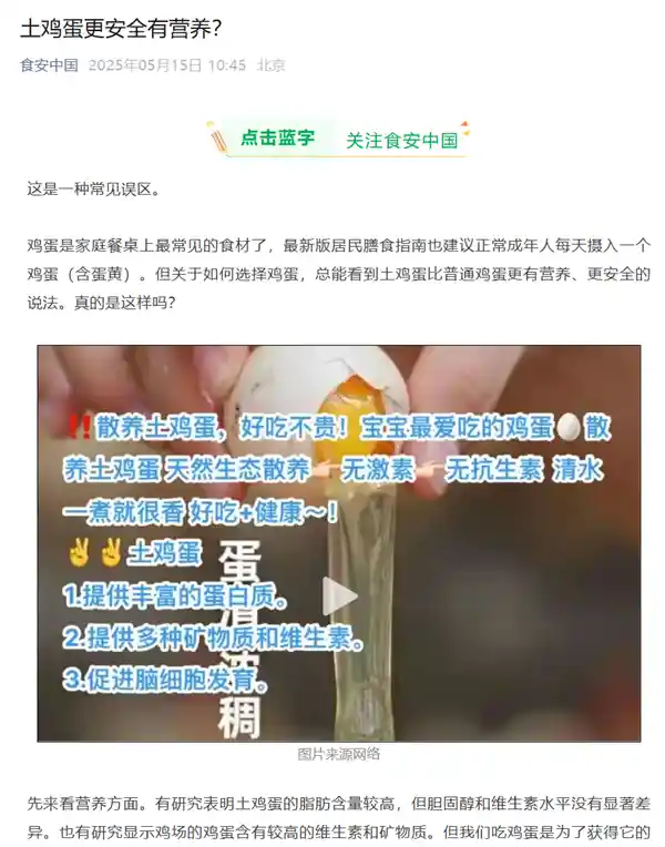 土鸡蛋真的更安全更有营养？真相让人意外：普通蛋其实不输