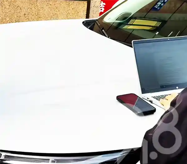 车企人员趴引擎盖狂敲键盘 秒出退车协议引热议