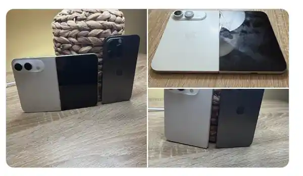 iPhone Ultra折叠首秀！白色机模惊现银河折痕，9月真机或将颠覆行业